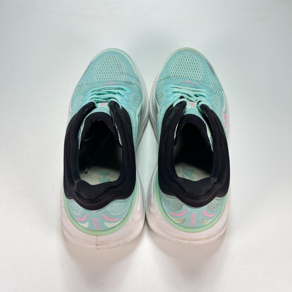 HOKA Bondi 9 Blue Spark Mint Fluorite Running Shoes 1162012 BTF Women's Size 10B - Picture 6 of 10